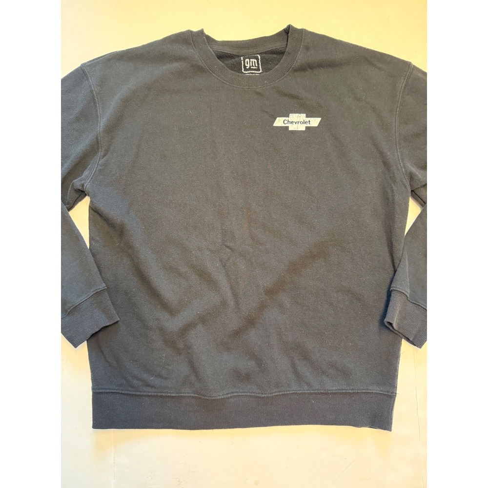 GM Chevrolet 1969 Blazer Graphic Sweatshirt Mens Large Black Crewneck Pullover